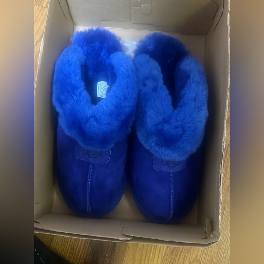 SOLD!!!!!Royal Blue AUTHENTIC UGGS Slide -In Slippers!